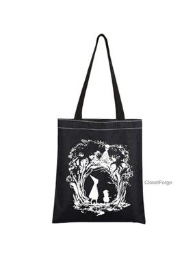 OTGW Cartoon Tote Bag Reusable Polyester Shoulder Shopping Bag
